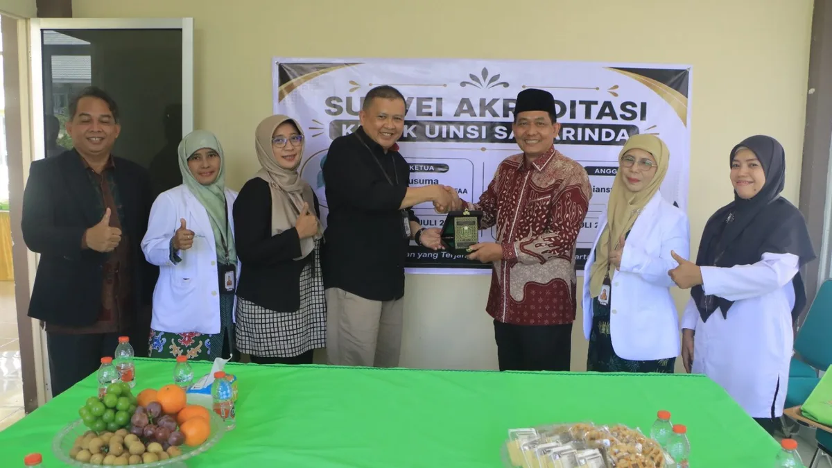 Pelaksanaan survei akreditasi di Klinik UINSI Samarinda, Jumat (31/7/2026). (Foto: Dok.UINSI Samarinda)