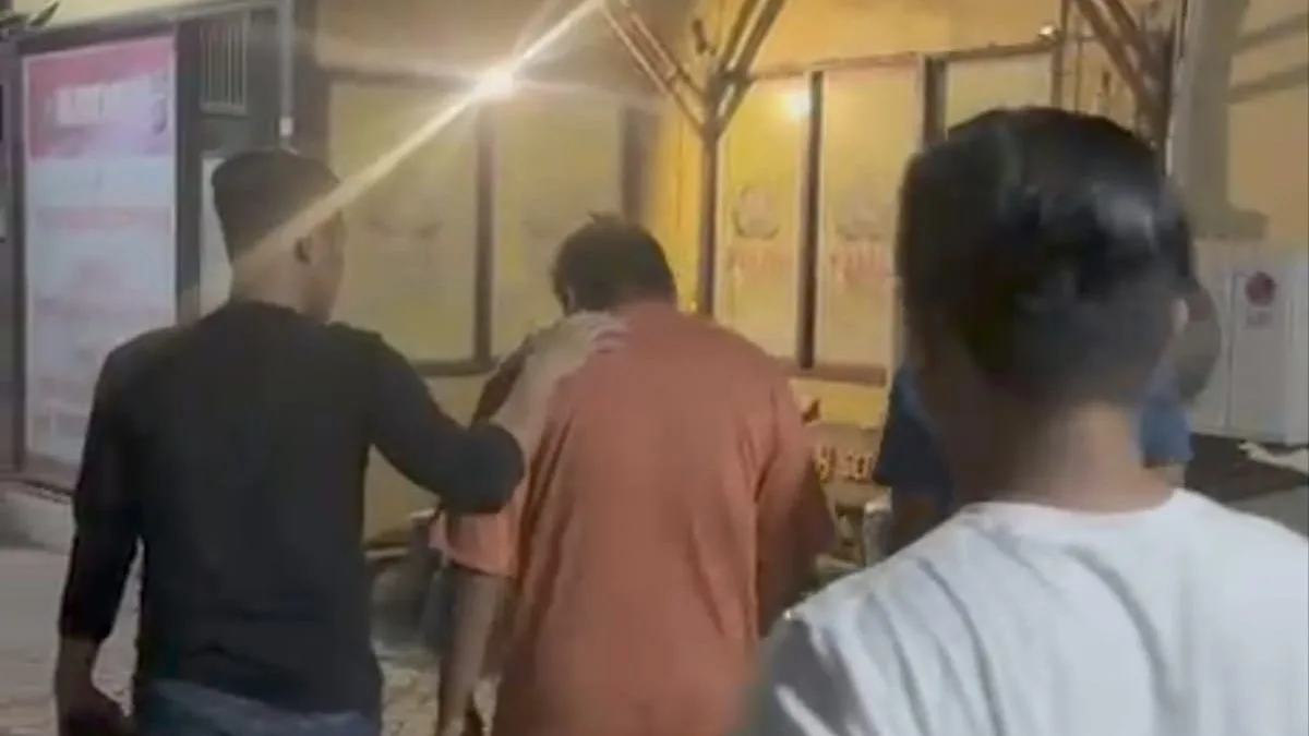 Pelaku saat diamankan oleh tim opsnal Polsek Kawasan Pelabuhan (dok polsek KP)