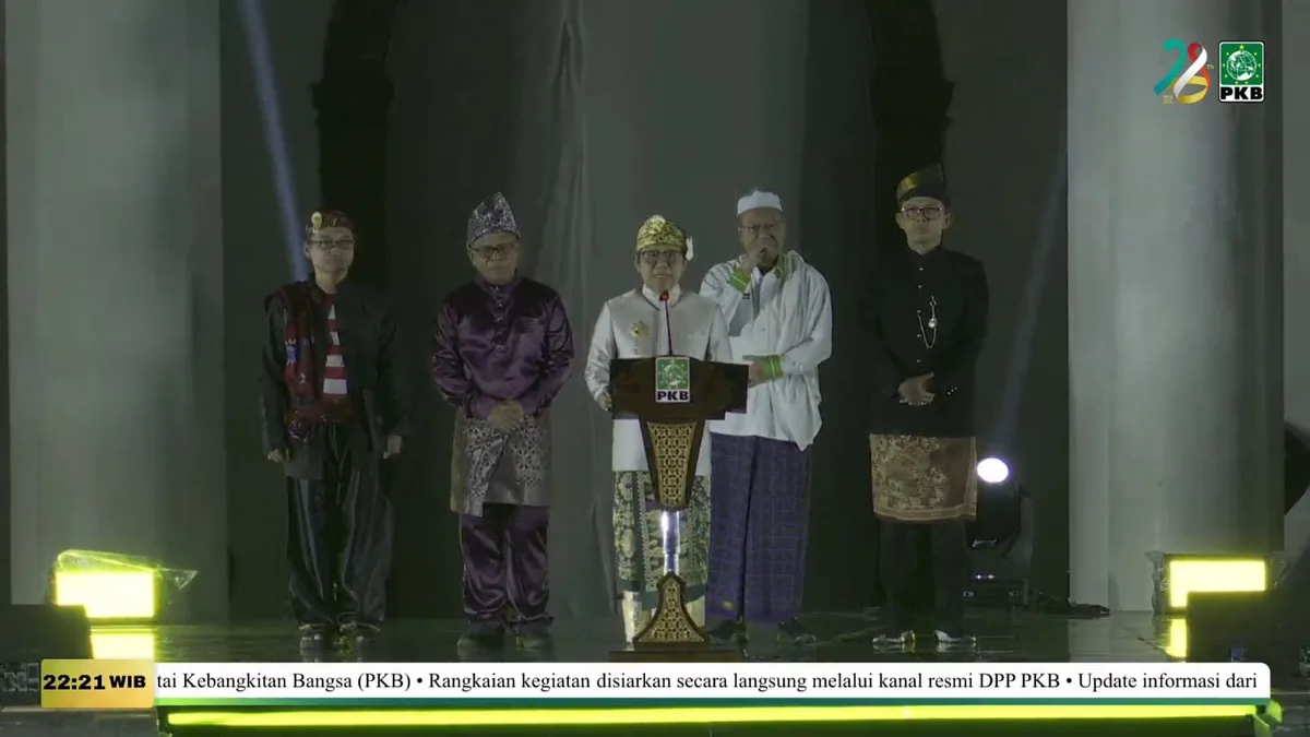 Tangkapan layar suasana pelantikan DPC PKB se-Indonesi. (Foto: Dok.PKB)