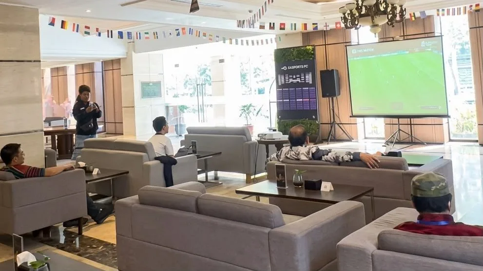 Suasana Nonton Bareng Piala Dunia di Hotel Grand Verona Samarinda (Istimewa).