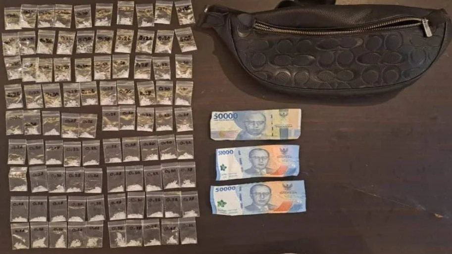 Barang bukti berupa 90 poket sabu diamankan oleh pihak Polsek Palaran. (Foto: Dok.Polsek Palaran)