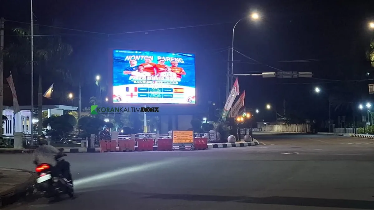 Pemkab Kukar Gelar Nobar Semifinal Piala Dunia 2026 di Simpang Odah Etam Tenggarong