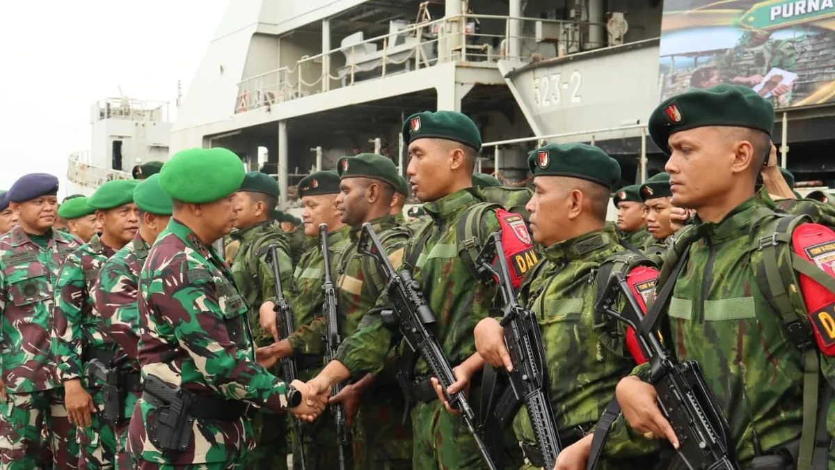 Prajurit Kodam VI/Mulawarman Tuntaskan Misi di Perbatasan Papua Tanpa Kontak Senjata