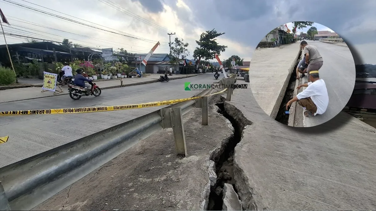 Jalan Poros Margasari Jembayan Ambles hingga 40 Senti Bikin Warga RT 4 Loa Kulu Cemas karena Rumah Bergoyang dan Keramba Terancam