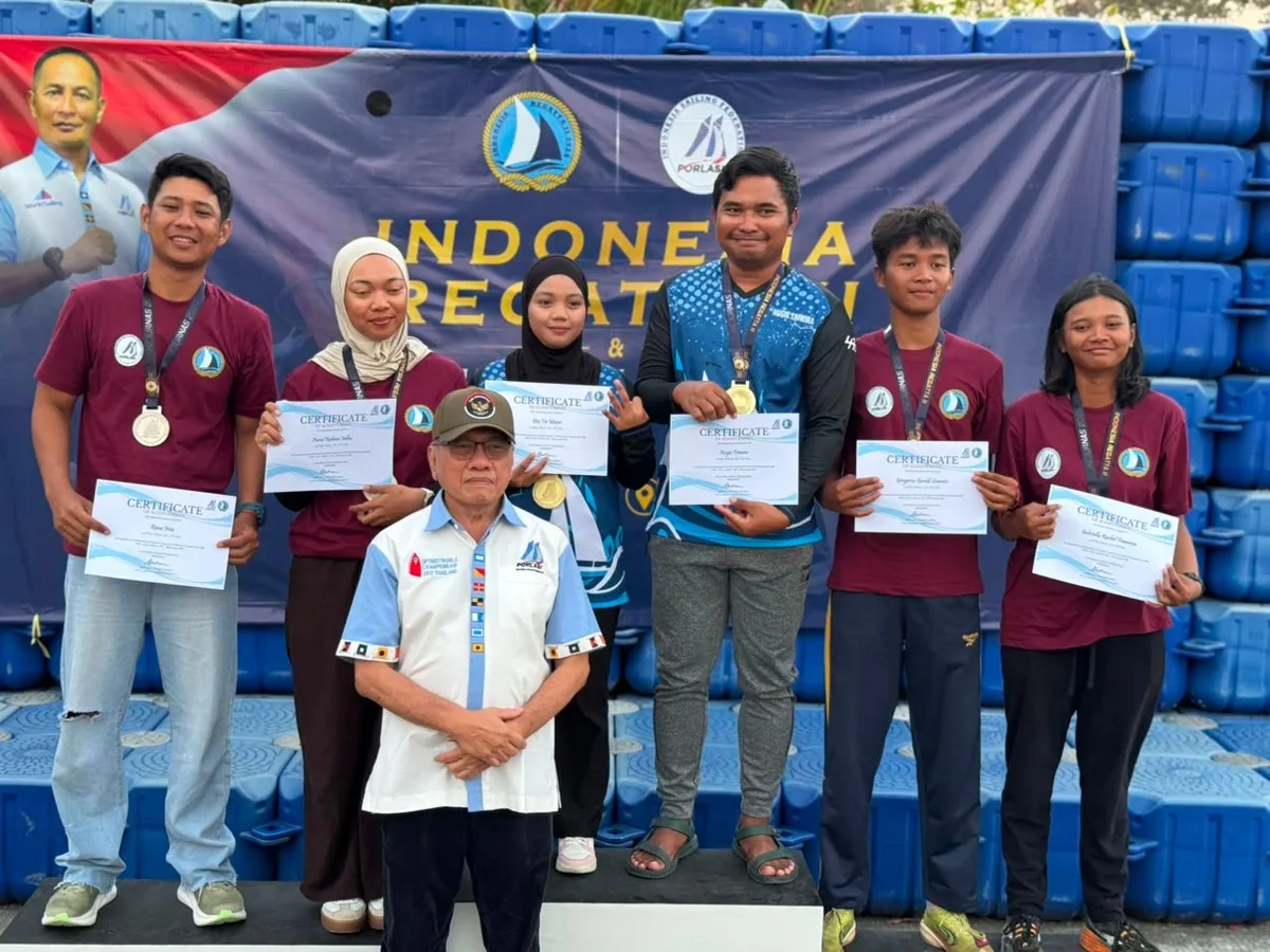 Kaltim Juara Umum Kejurnas Layar 2026, 16 Atlet Berau Jadi Andalan