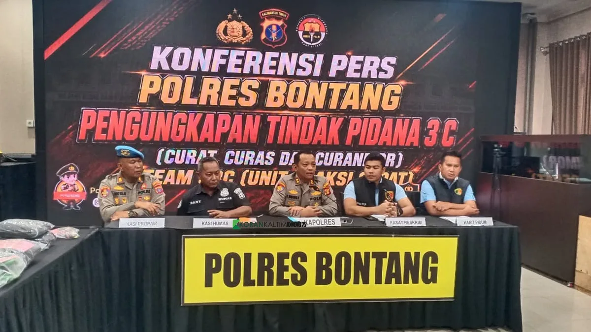 Dua Bulan Polres Bontang Ringkus 22 Pelaku Pencurian