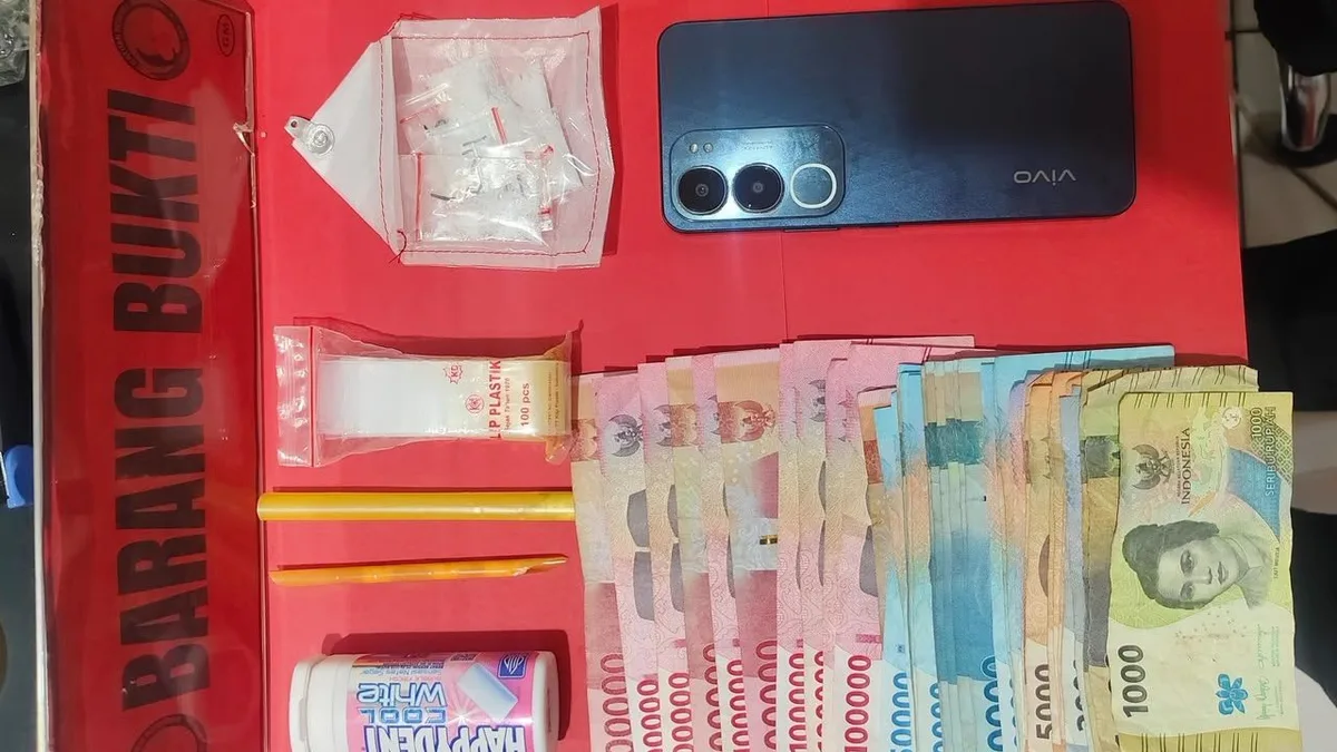 Barang bukti narkotika jenis sabu yang sudah diamankan Polres PPU dari dua tersangka. (Foto: Dok.Polresppu)