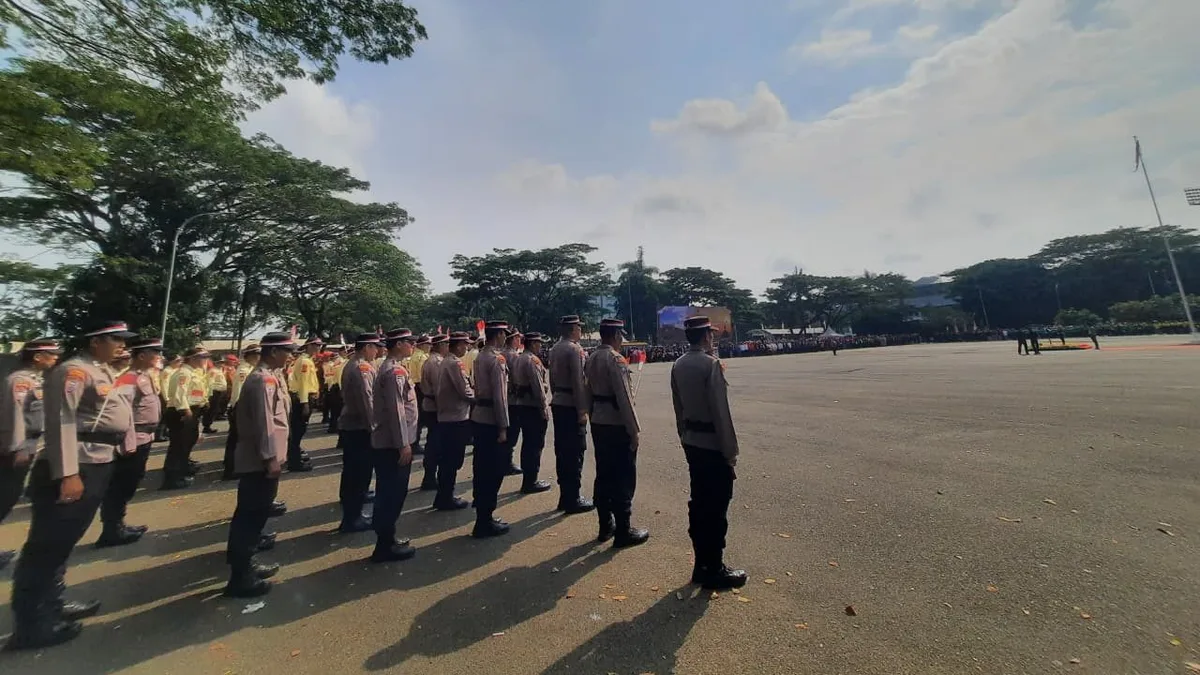 Dua Ribu Peserta Apel Sabuk Kamtibmas di Gelora Kadrie Oening Samarinda, Bersatu Jaga Keamanan Kaltim