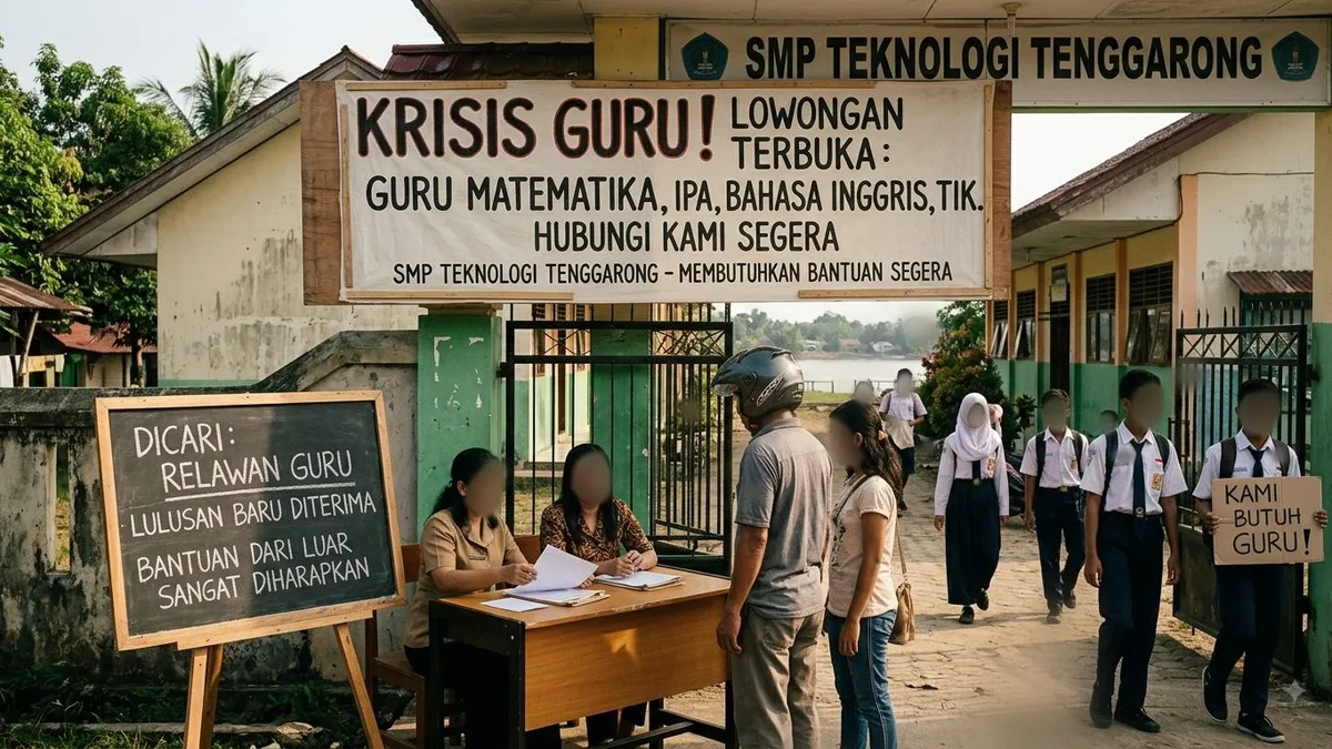 SMP Teknologi Tenggarong Kekurangan Guru, Kepala Sekolah Ikut Mengajar