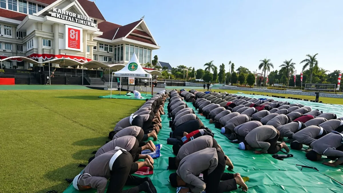 Pelaksanaan saat istisqa sebagi bentuk ikhtiar turunnya hujan (Prokutim)