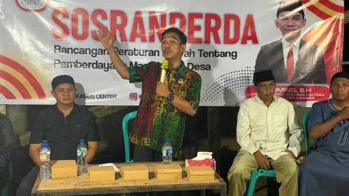 Kegiatan Sosranperda yang dilaksanakan Anggota DPRD Kaltara dapil IV Nunukan, Arming. (Foto: Istimewa)