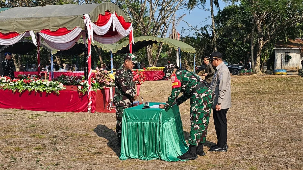 TMMD di Kecamatan Muara Samu Berakhir, Danrem Minta Warga Desa Biu Rawat Fasilitas yang Sudah Dibangun