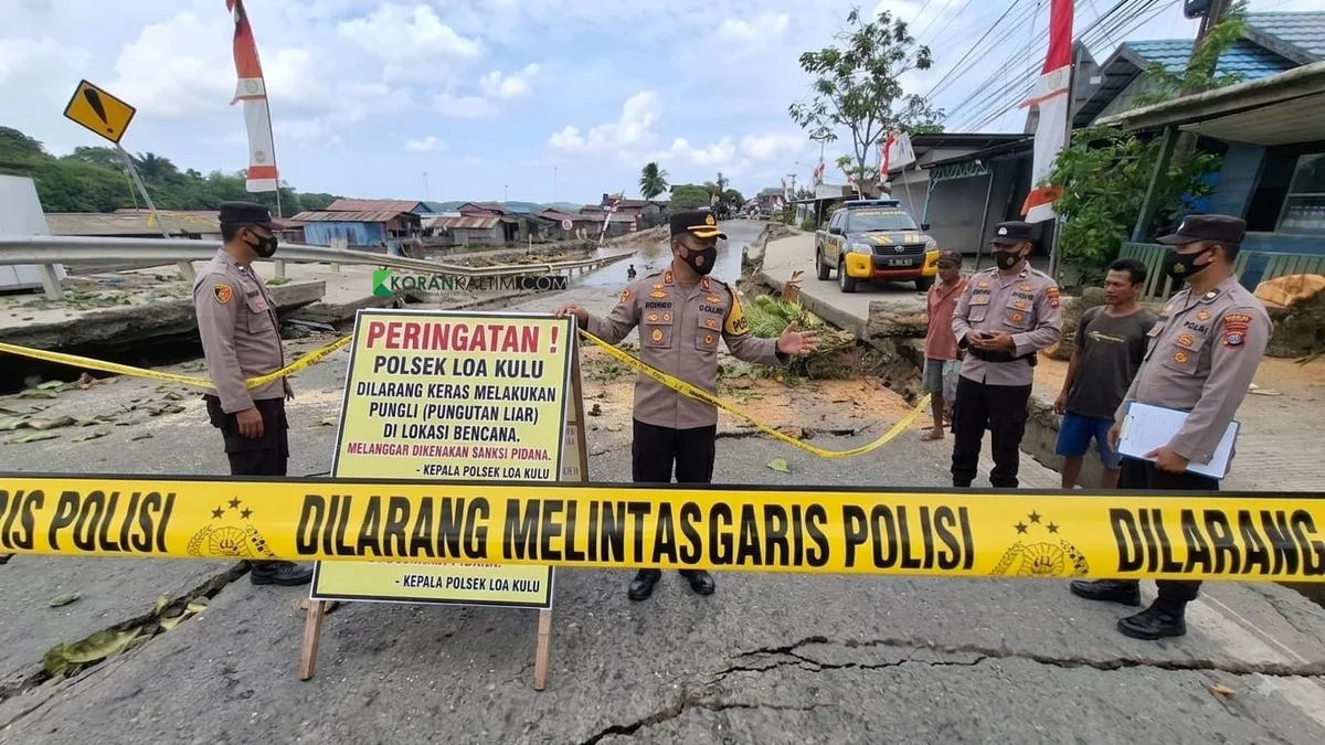 Polsek Loa Kulu Larang Pungutan Liar di Jalan Utama Mergasari, Pelaku Bakal Diproses Hukum