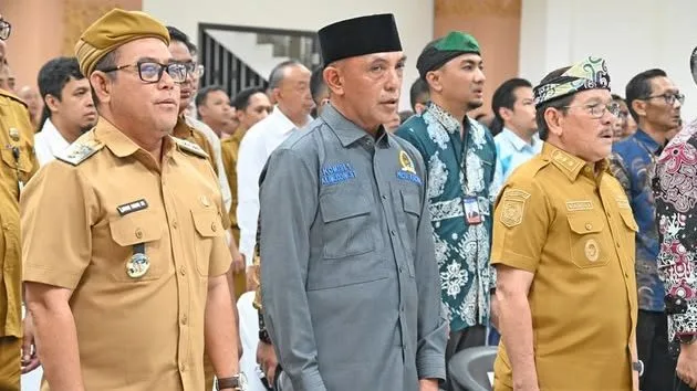 Ketua Komisi I DPRD Kaltara, Alimuddin (tengah), saat menghadiri Benuanta Economic Forum Semester I 2026. (Foto: Istimewa)
