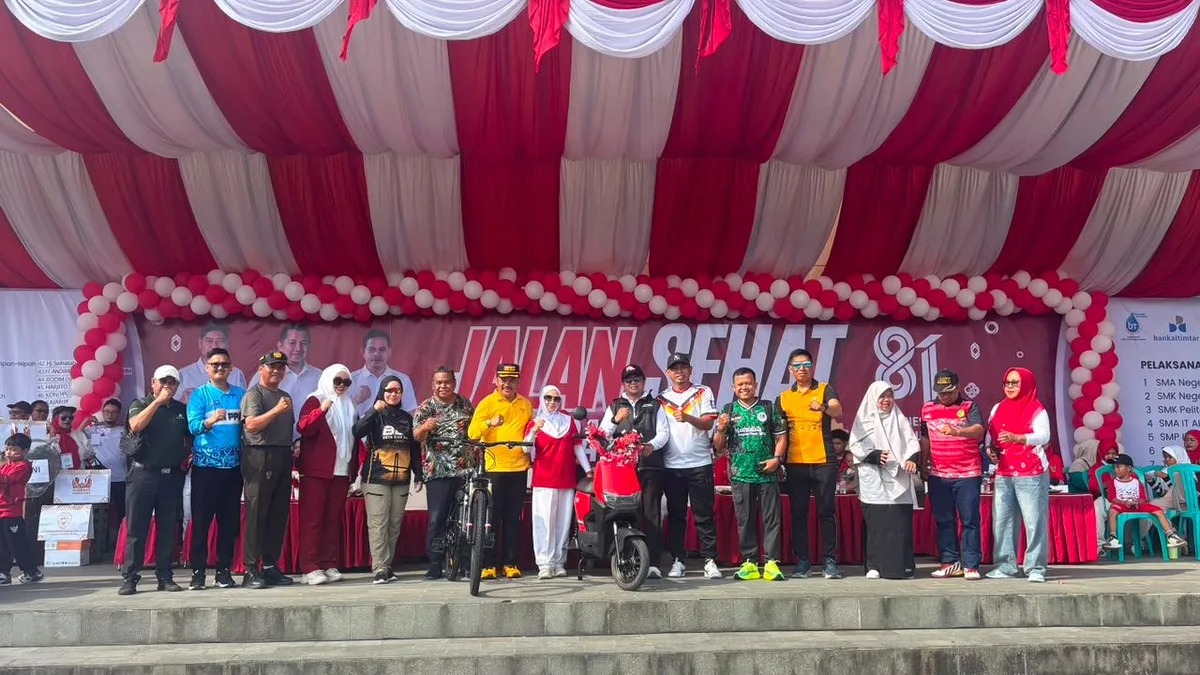 Jalan Sehat Nipah-Nipah Jelang HUT ke-81 Kemerdekan RI Berlangsung Meriah dengan Modal Bismillah