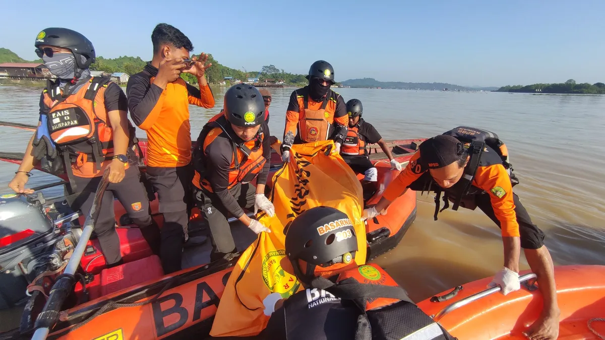 Nelayan yang Hilang di Sungai Mahakam Kawasan Jembayan Ditemukan Meninggal Dunia