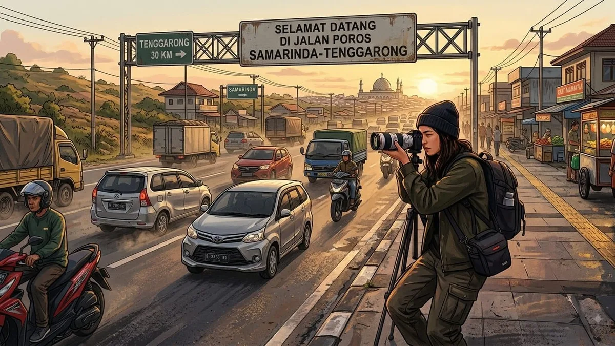 Kehadiran Fotografer Jalanan di Jalan Samarinda-Tenggarong Jangan Sampai Bikin Pemotor Melaju Kencang