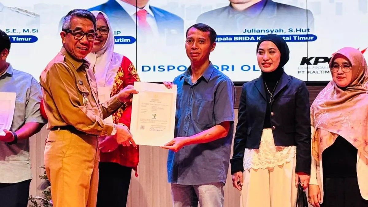 Lindungi Merek Produk, 121 Pelaku UMKM Kutim Terima Sertifikat HKI