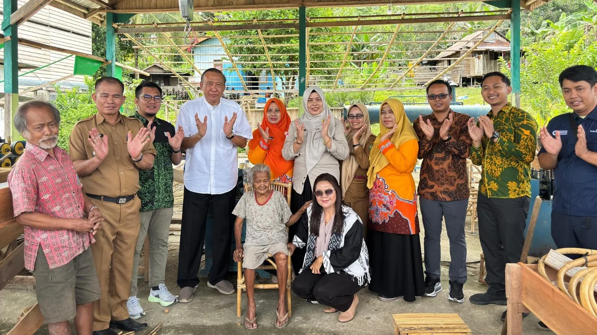 Kerajinan rotan hasil produksi masyarakat Kampung Teluk Sumbang, Kecamatan Biduk-Biduk, Berau, yang mulai menembus pasar internasional. (Foto: Indri/Korankaltim.com)