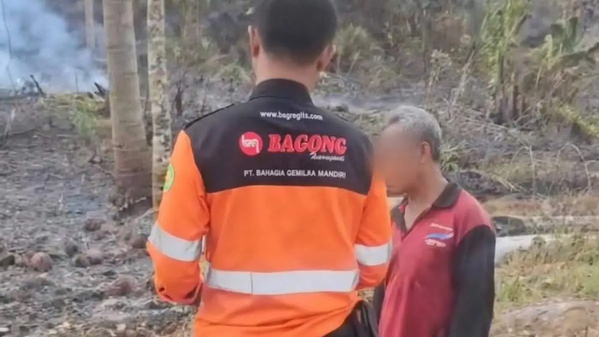 Bakar Lahan 50 Hektare di Loa Janan, Mantan PNS di Kukar Diamankan Tim Garangan