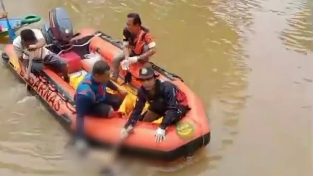 Dua Bocah Terseret Arus di Anak Sungai Mahakam Ditemukan Meninggal Dunia