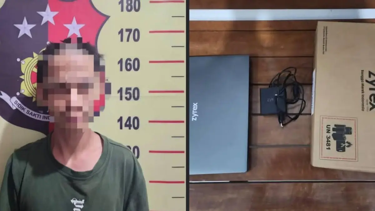 Bobol Ruang Guru SDN 005 Kembang Janggut, Pemuda 19 Tahun Ditangkap Polisi di Genting Tanah