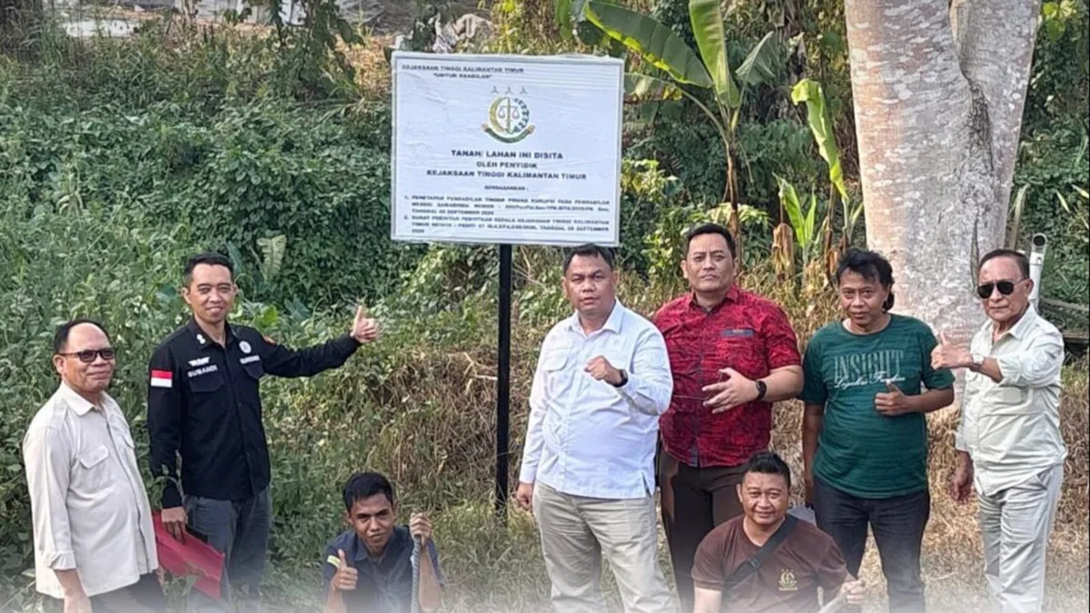 Kejati Kaltim saat melakukan penyitaan di lokasi. (Foto: DOK.Kejati Kaltim)
