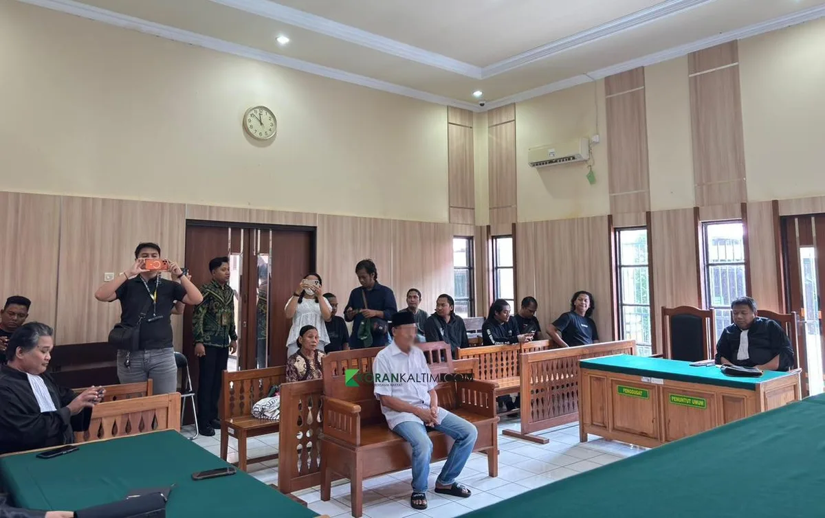 Suasana sidang penetapan vonis bebas Misran Toni di Pengadilan Negeri Tanah Grogot pada tanggal 16 April lalu. (Foto: Dok.Korankaltim.com)