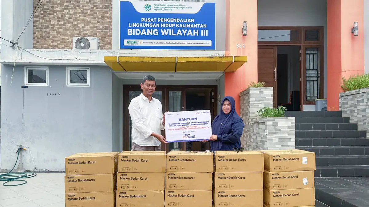 Pupuk Kaltim Salurkan 76.400 Masker bagi Masyarakat Terdampak Karhutla di Kalimantan dan Sumatra
